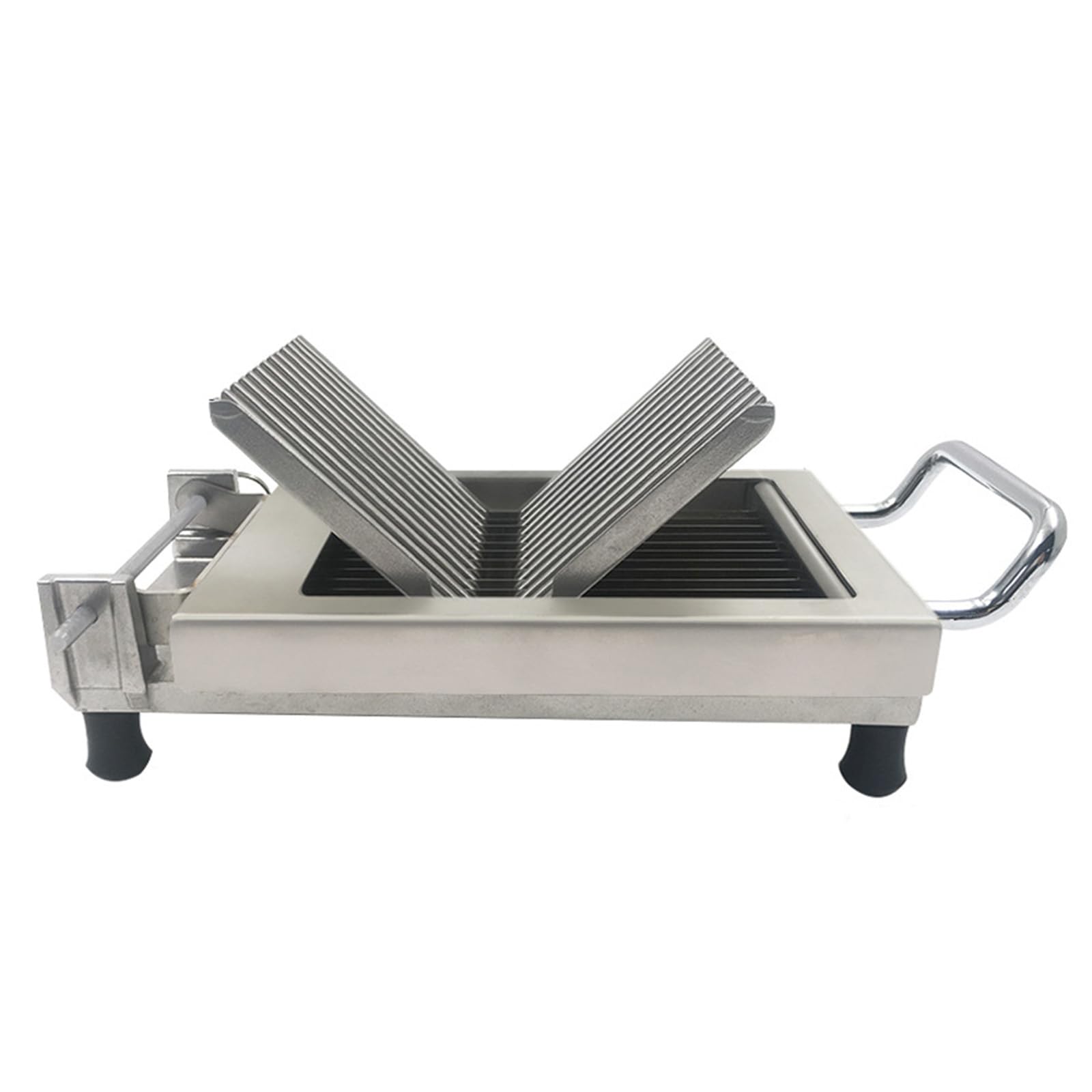 Tomatenschneider mit Edelstahlklinge, Verstellbarer Mandoline-Lebensmittelschneider, Klingenspezifikationen 10 mm/20 mm, abnehmbares Design, für Küche, Mandoline, Kartoffelschneider