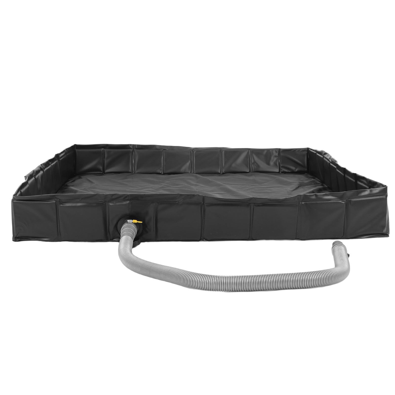 Plato de Ducha Plegable con Base y Tubo de desagüe Desmontable para Camping y Ducha en jardín, Material PVC+PP, diseño ahorrador de Espacio, Adecuado para Uso en Exteriores y pies