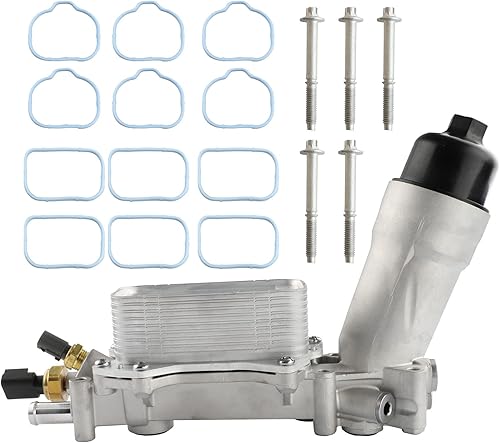 Aluminum Engine Oil Filter Compatible with Chrysler 200 300, Dodge Charger Challenger Journey, Wrangler, Ram ProMaster 3.6L 6Cyl Replaces# 926-876,