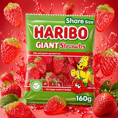 Haribo Strawbs x3 (160g) miniatura 6