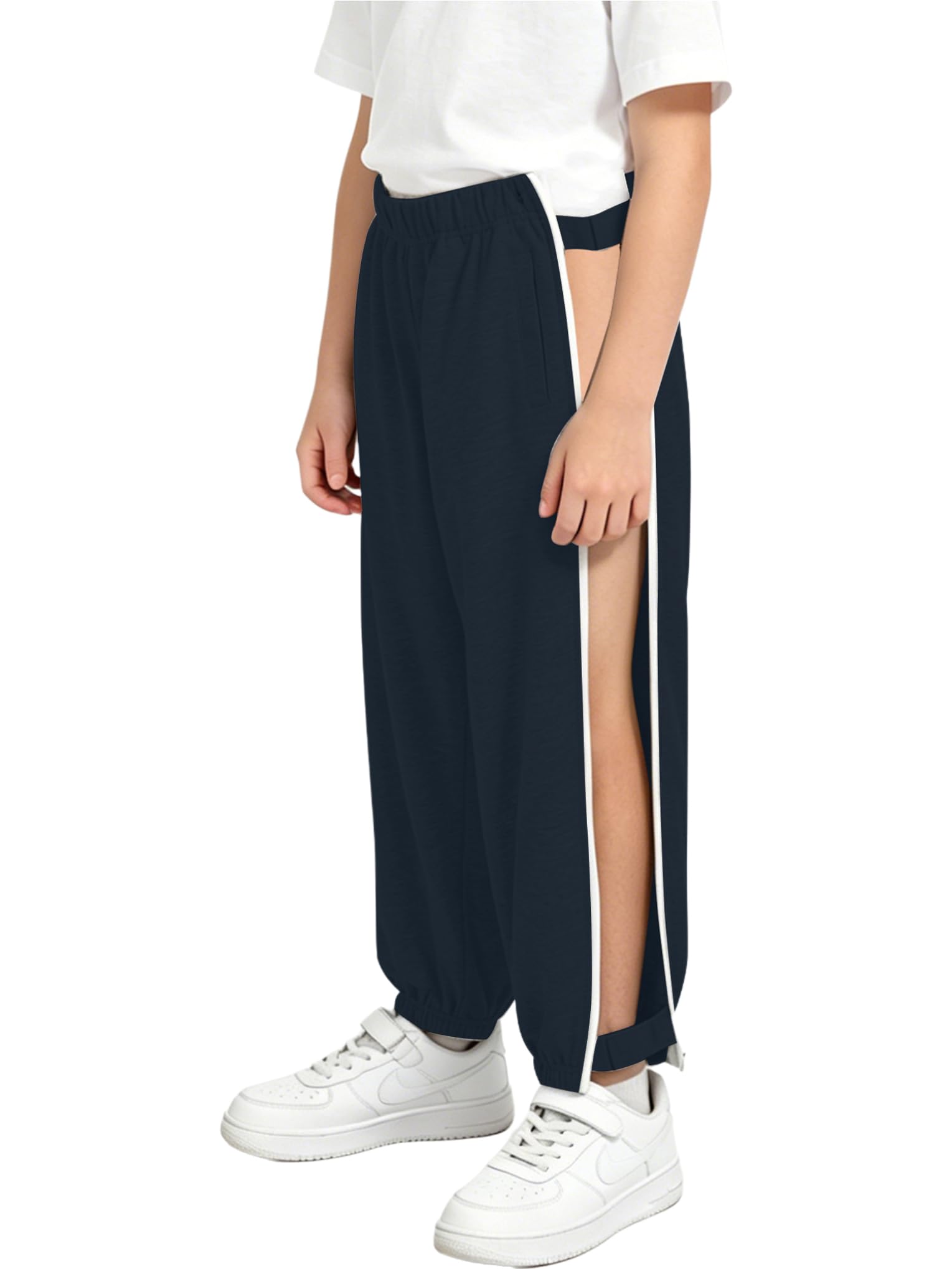 Bambini Pantaloni Jogging Bambino Pantaloni con Tasche Jogger Bambino Corsa Calcio Running Jogging Pants Sweatpants Yk