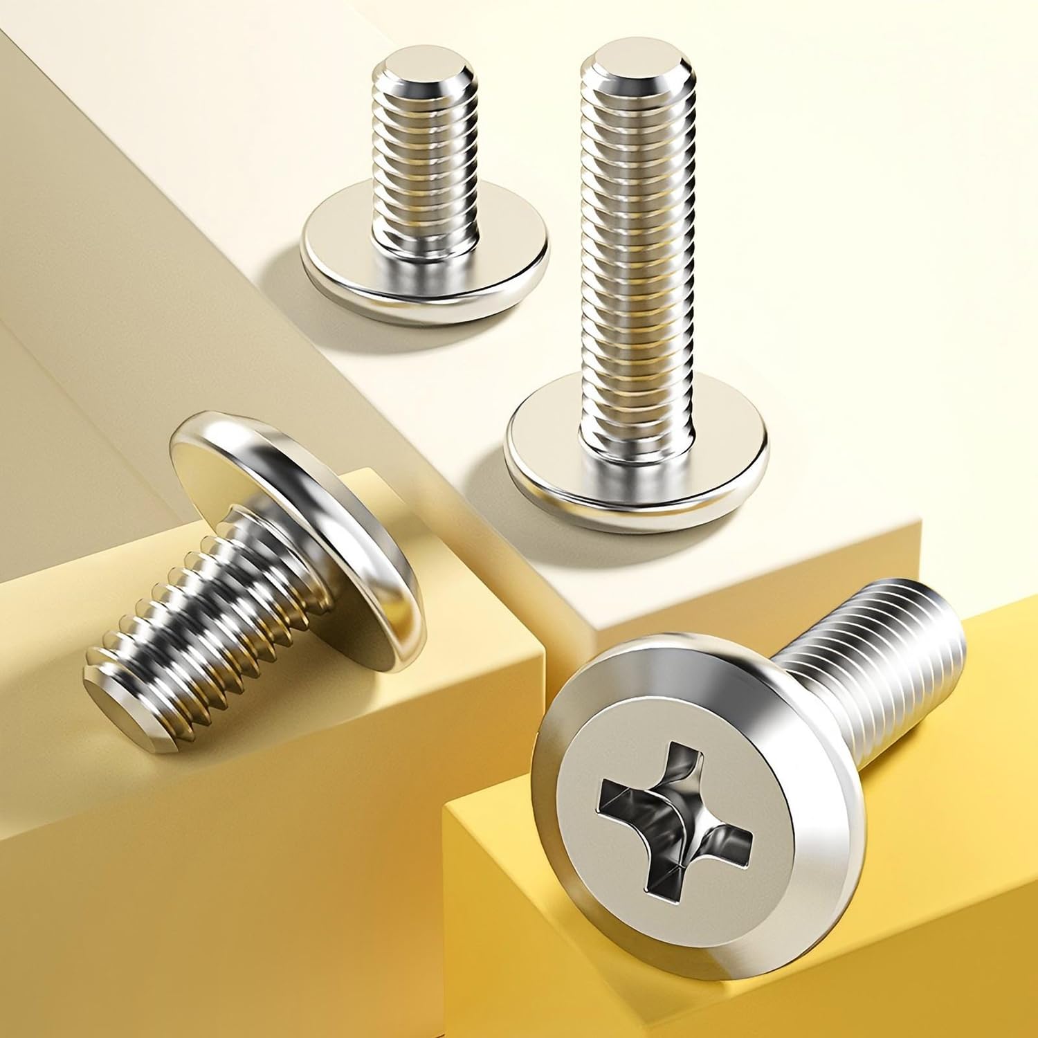 Ctyjia M3x6mm Stainless Steel 304 Flat Head Inverted Phillips Screws, Full Thread, 20Pcs - Image 4