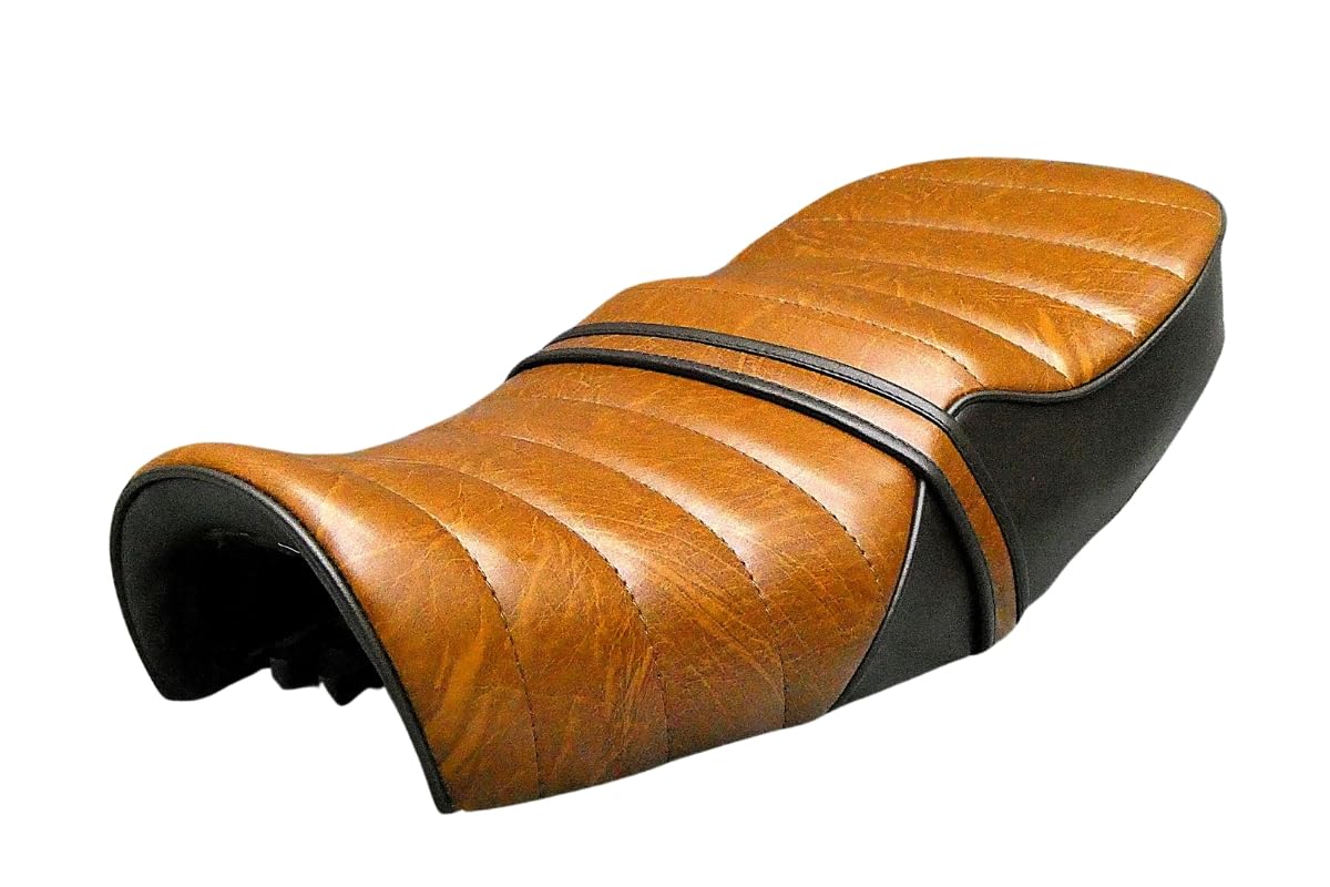 ホンダ エイプ50用 シート 新品 日本製 Amazon | エイプ 50 完成品 シート 茶皮 ツートン | シート本体 | 車