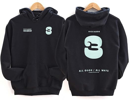 Amazon.com: Daniel Ricciardo Merch Ric3 All Good All Ways Unisex camiseta  mezcla sudadera de manga larga cuello redondo sudadera : Ropa, Zapatos y  Joyería