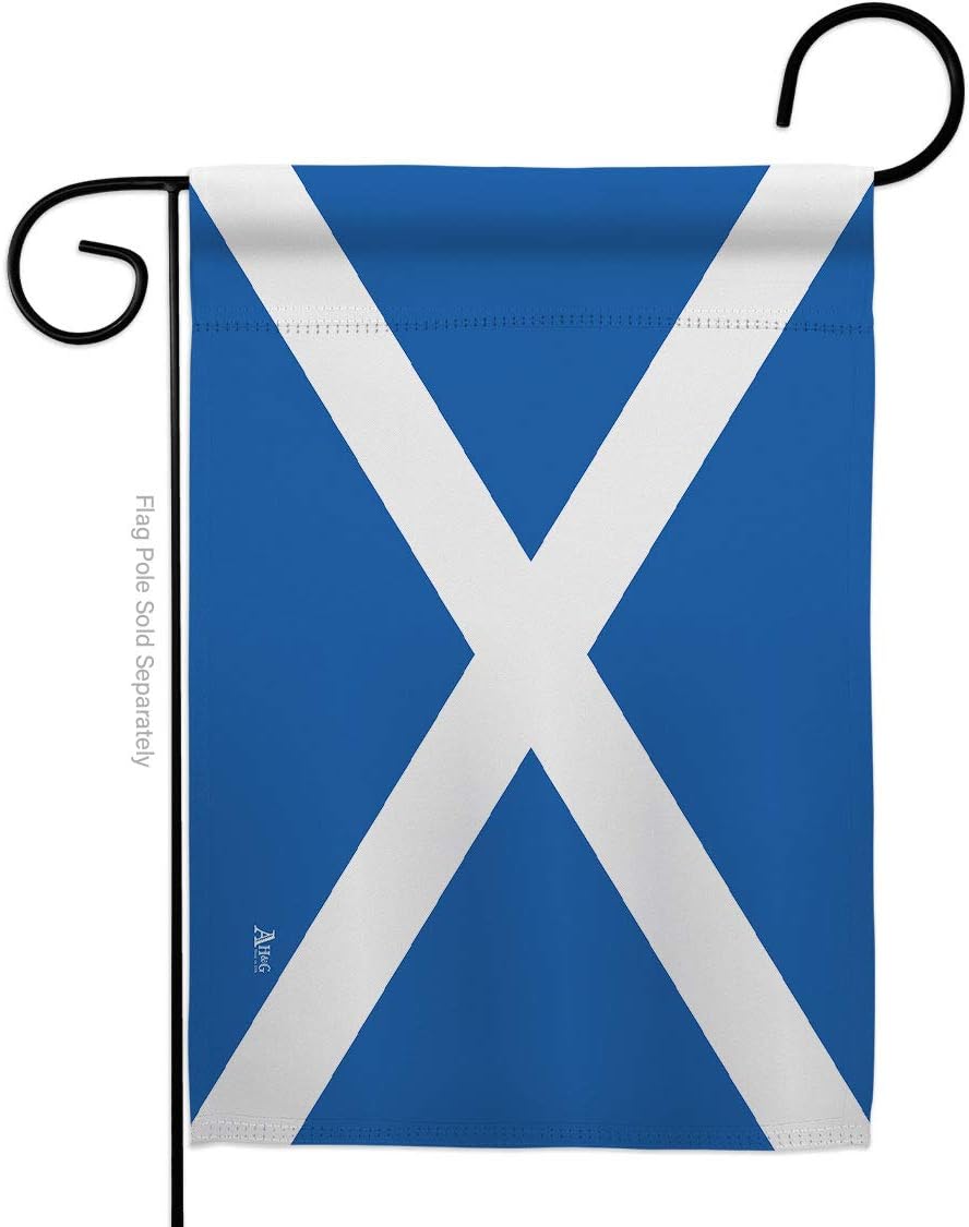 Americana Home & Garden St. Andrew Cross Garden Flag Regional Nation International World Country Particular Area House Decoration Banner Small Yard Gift Double-Sided, Made in USA