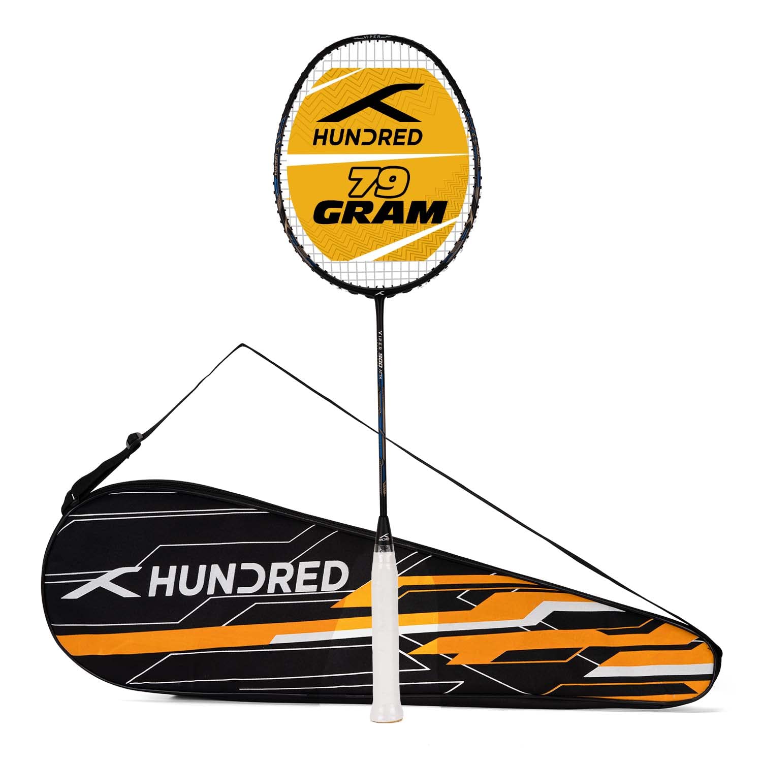 Buy HUNDRED Viper 900 Full Graphite Strung Badminton Racket with Full