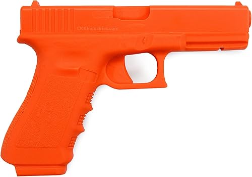 Miniatura 2 de American Safety Trainers - (compatibles con Glock) - Pistolas de entrenamiento de polímero sólido no funcionales - Blaze Orange - Fabricado en