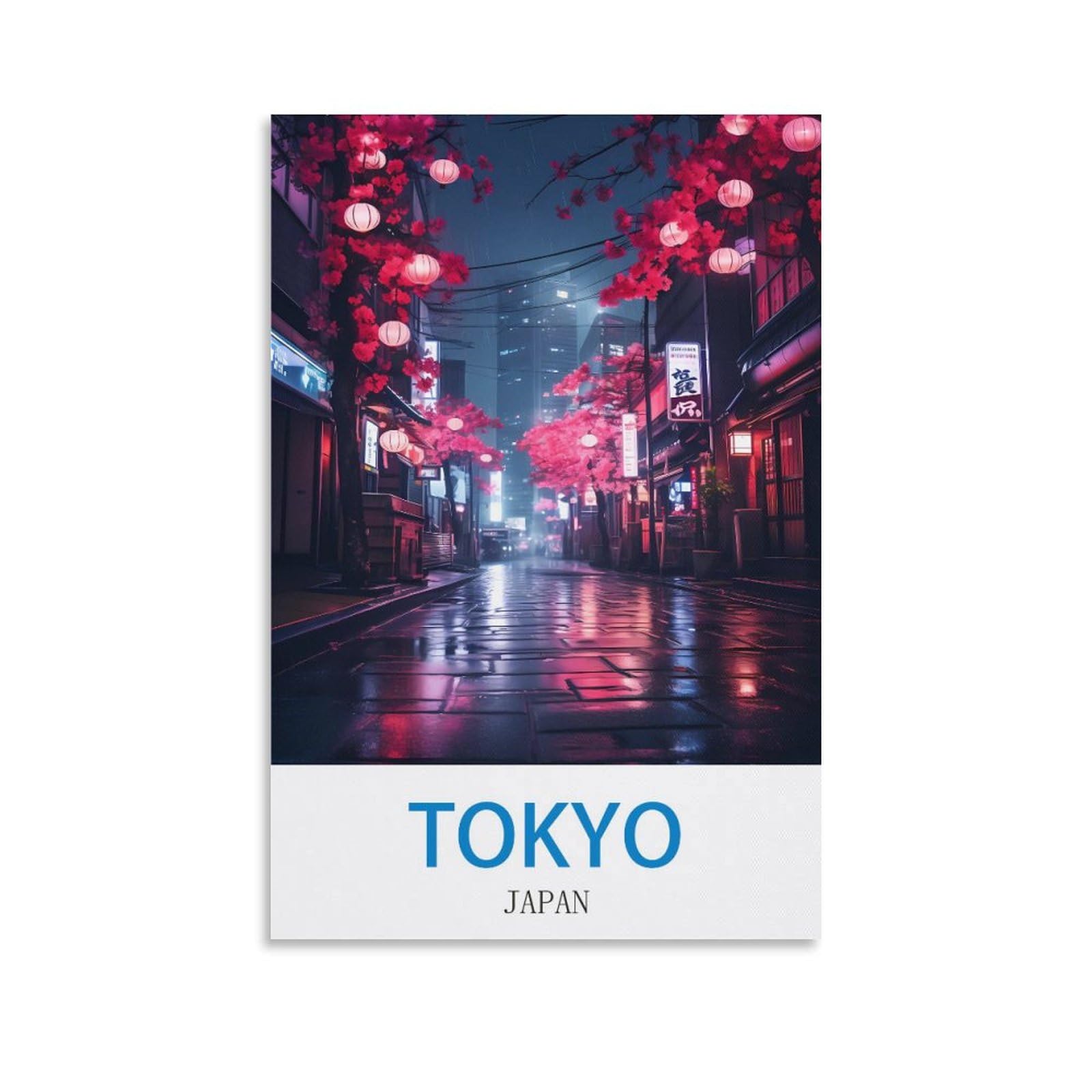 EZMLFA 5D Diamond Art Kits for Beginner,Tokyo Japan,Diamond Art House DIY Diamond Art Kits for Home Wall Decor 40x40cm