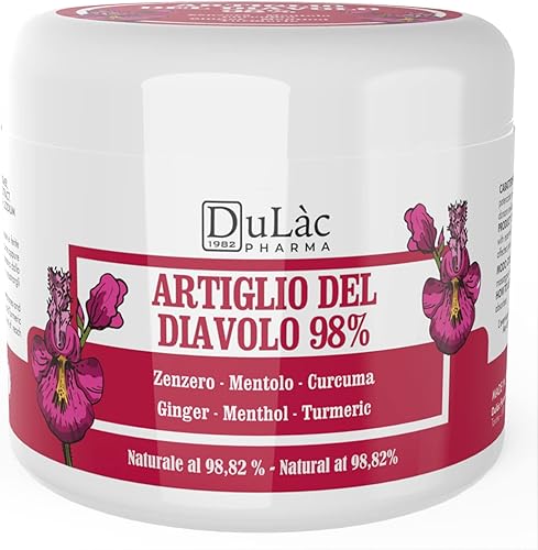 Gel de garra del diablo 98 de fuerza máxima 169 onzas líquidas fabricado en Italia para masaje a articulaciones y músculos fórmula natural y