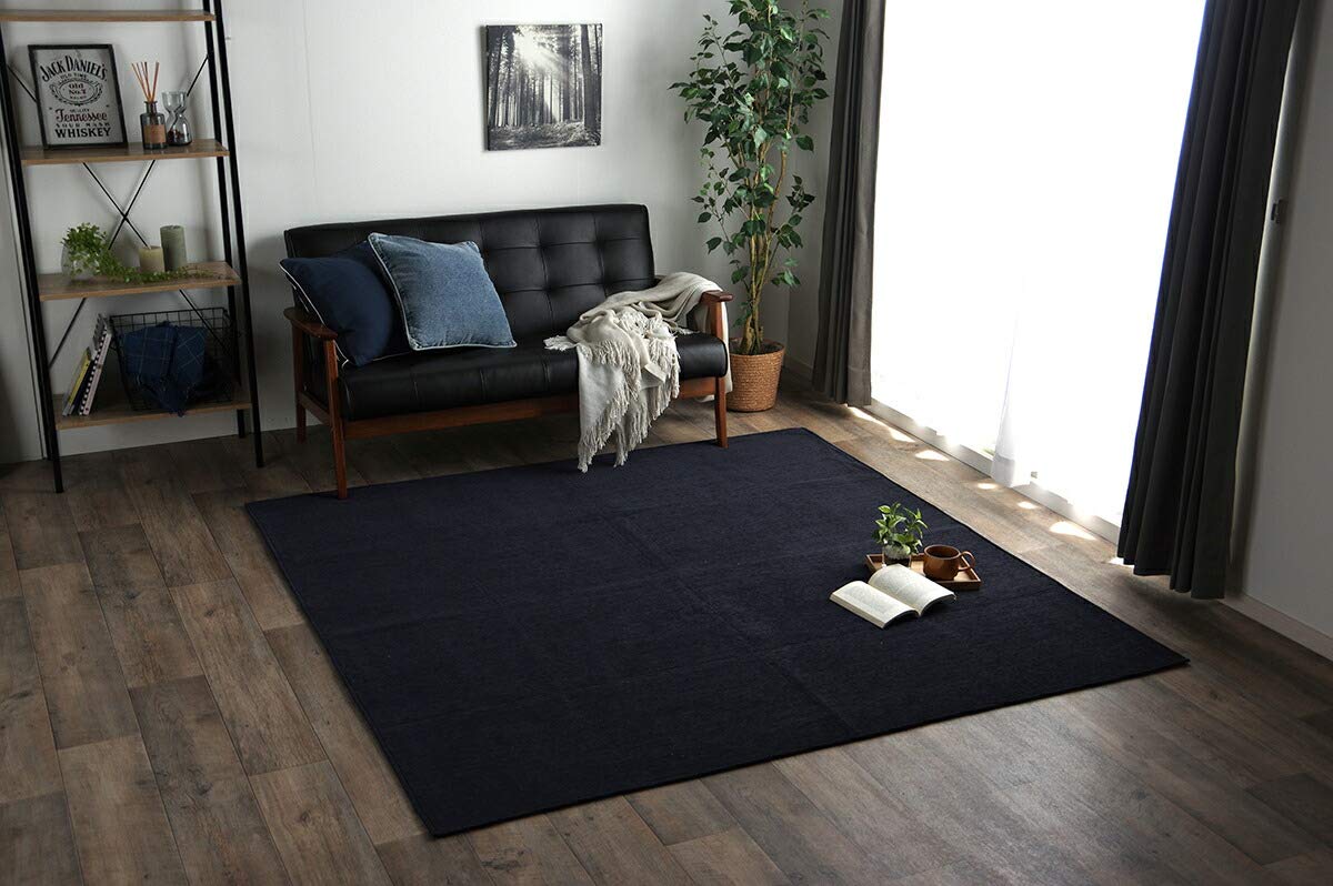 Amazon | ラグ カーペット シェニール アイリス ブルー 約200×300cm 