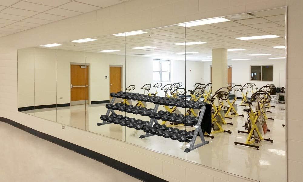 Large Wall Mounted Gym Mirror, Flat Polished Edge, Malaysia Ubuy