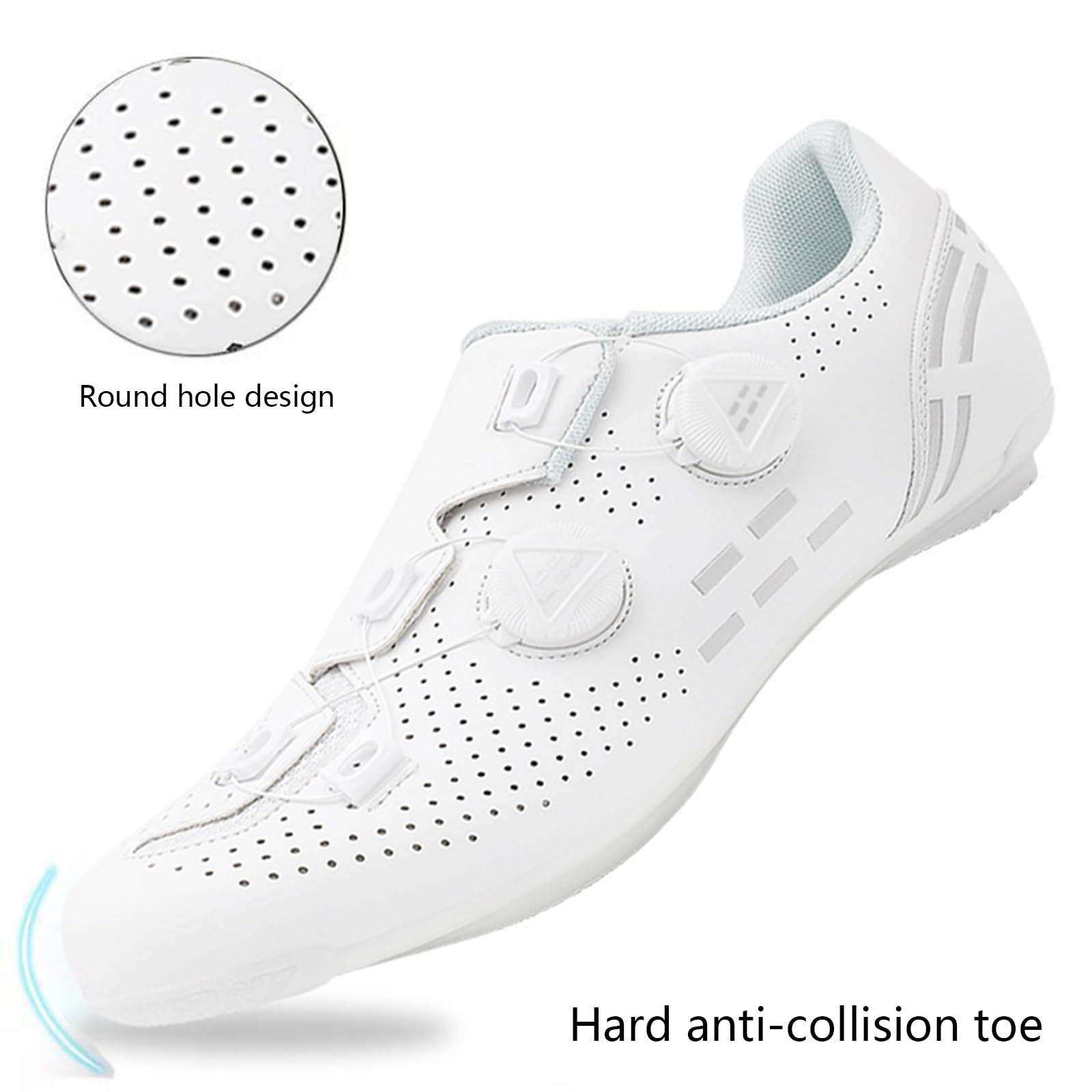 Fahrradschuhe Herren Damen Rennradschuhe Kompatibel mit Look SPD SPD-SL Delta Lock Pedal Reitschuhe Atmungsaktive Outdoor-Radschuhe Fahrrad Schuhe