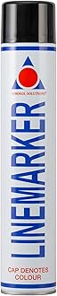 Aerosol Solutions Line Marker, Grass and Road Spray Paint, Black, 750 ml (Pack of 1)