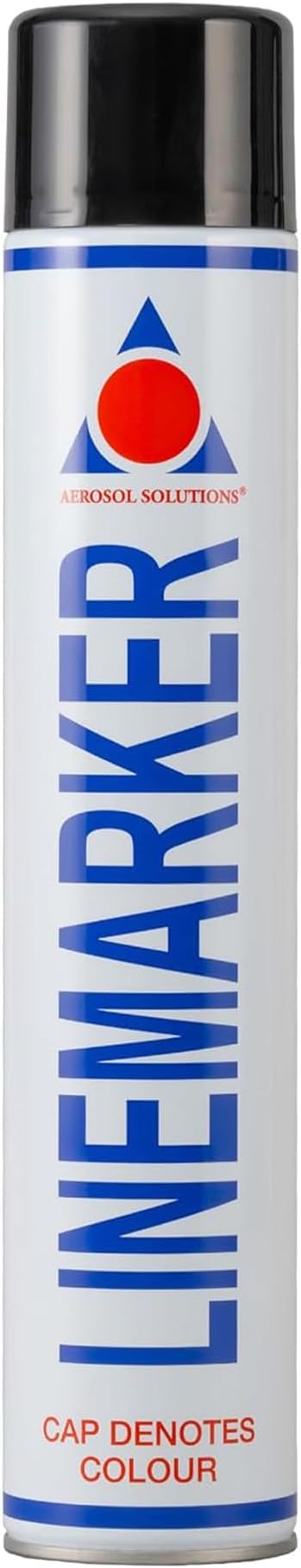 Aerosol Solutions Line Marker Black Spray Paint 26 Oz | All Purpose Striping Paint | Perfect for Floor Marking, Landscaping, Athletics & Sports Fields
