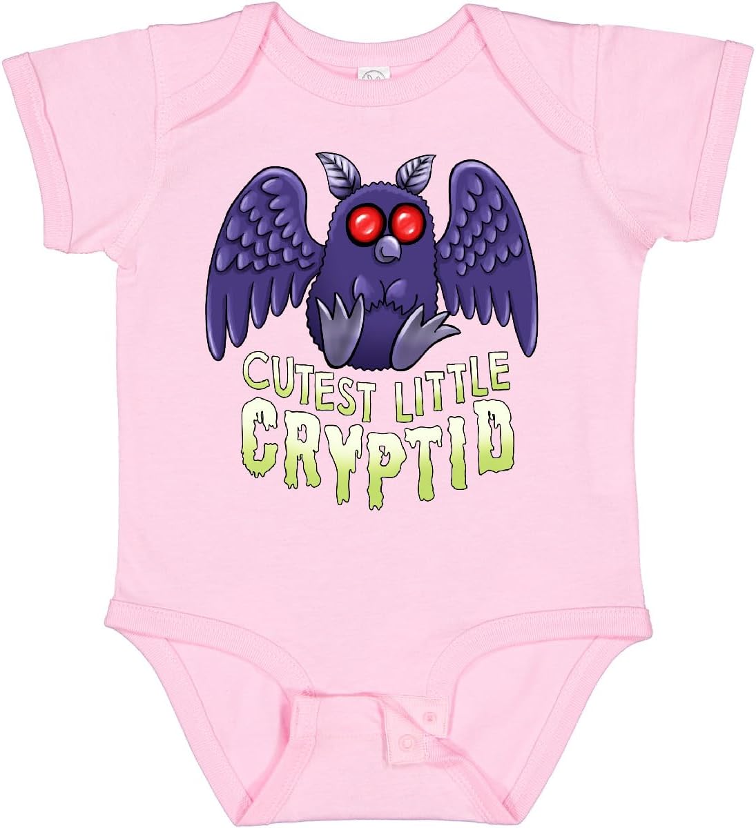 inktastic Cutest Little Cryptid- Mothman Baby Bodysuit