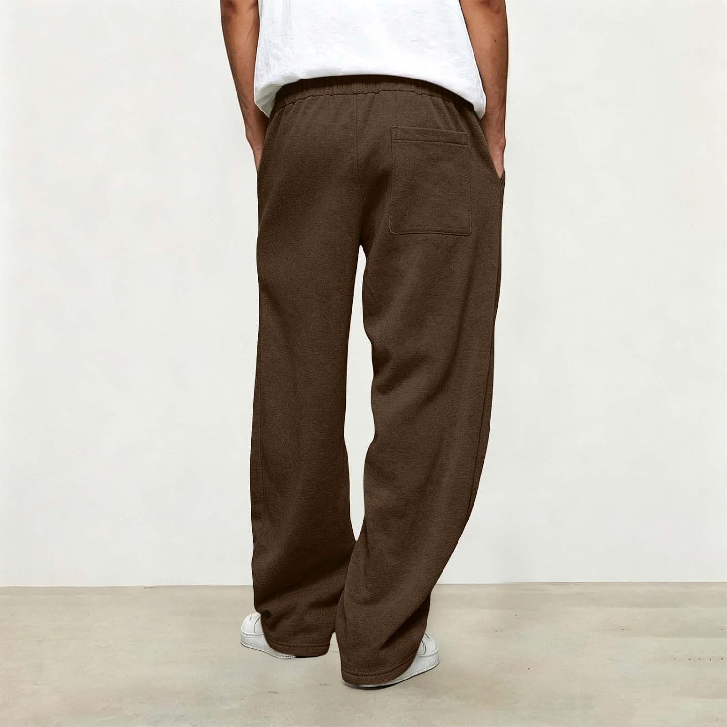 Men's Extra Baggy Open Leg Sweatpants Elastic Waist Casual Lounge | Roomiest Silhouette for Total Freedom of Movement, Open-Bottom Hem Pairs Effortlessly Over Sneakers, for Home, Gym, or Skate