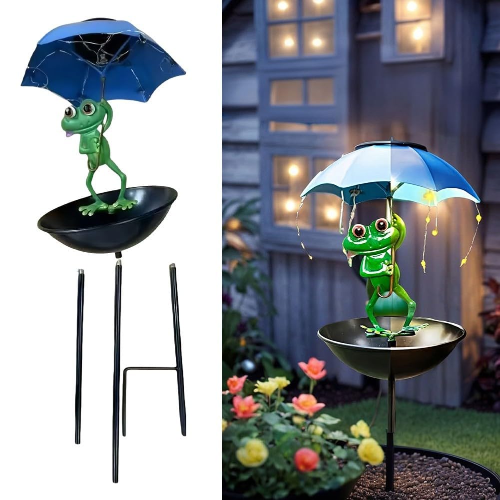 Zeroupshop Solar-Vogelfutterstation Mit Frosch-Desi Produktbild-Vorschau 11
