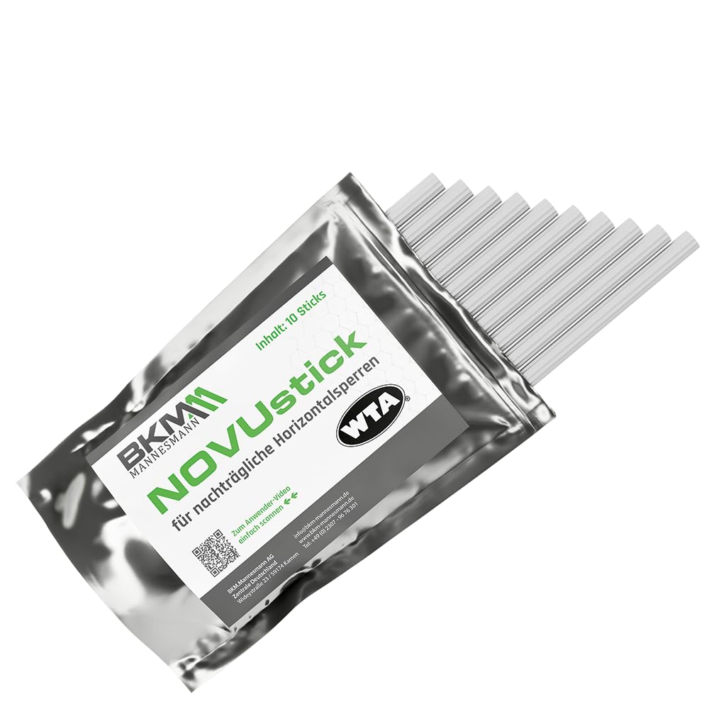 NovuSticks 10 Stäbchen Horizontalsperre Keller Mauerwerk