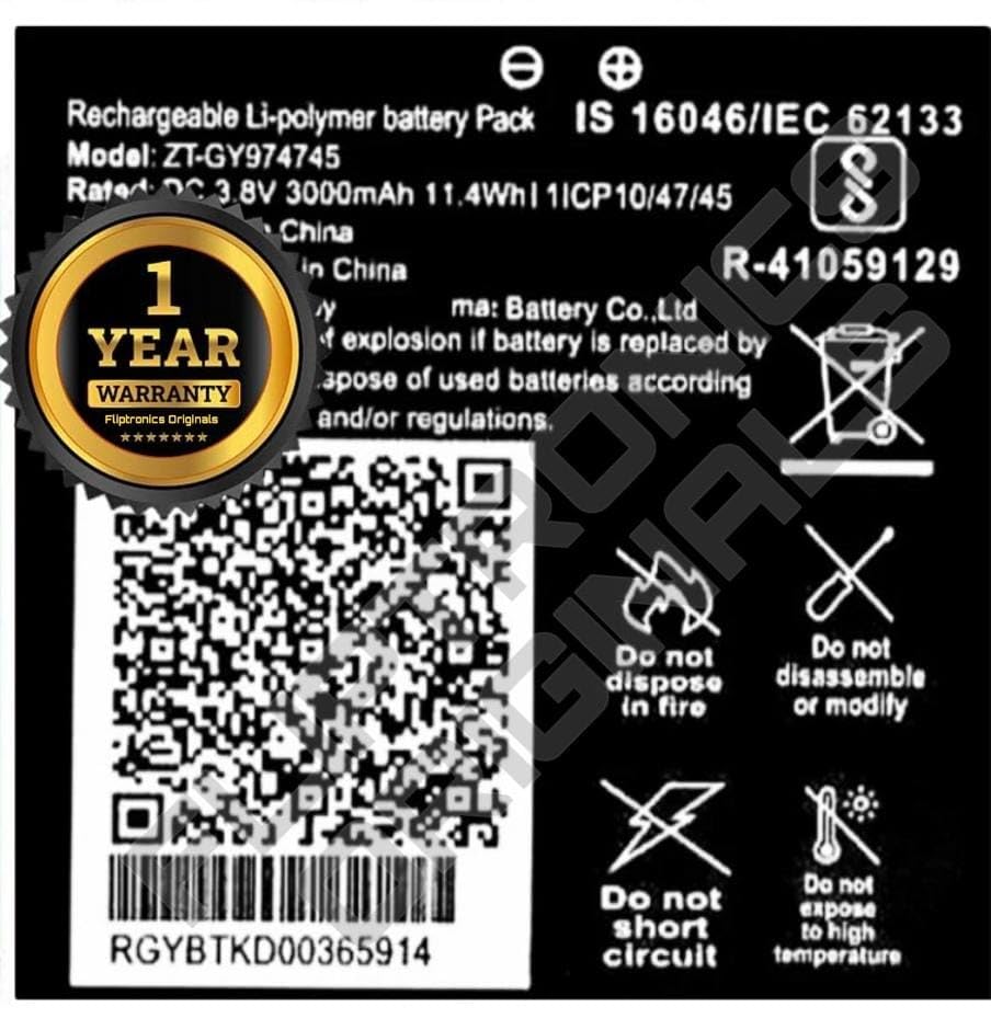 Image of ZT-GY974745 Battery for Jio WiFi Dongle JMR815 JMR1040 Wireless Router Battery with 1 Year Warranty****(P153)