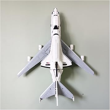 Wall Mount Compatible with Lego Icons Shuttle Carrier Aircraft 10360 | Display Your Model securely | Heavy Duty Stainless Steel | Model NOT Included