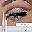 evpct 2Pcs Pearl White Silver Color Liquid Glitter Eyeliner Liners Sets for Women Liquid Sparkly Glitter Eyeliner delineador con glitter de colores para ojos colores 09+10