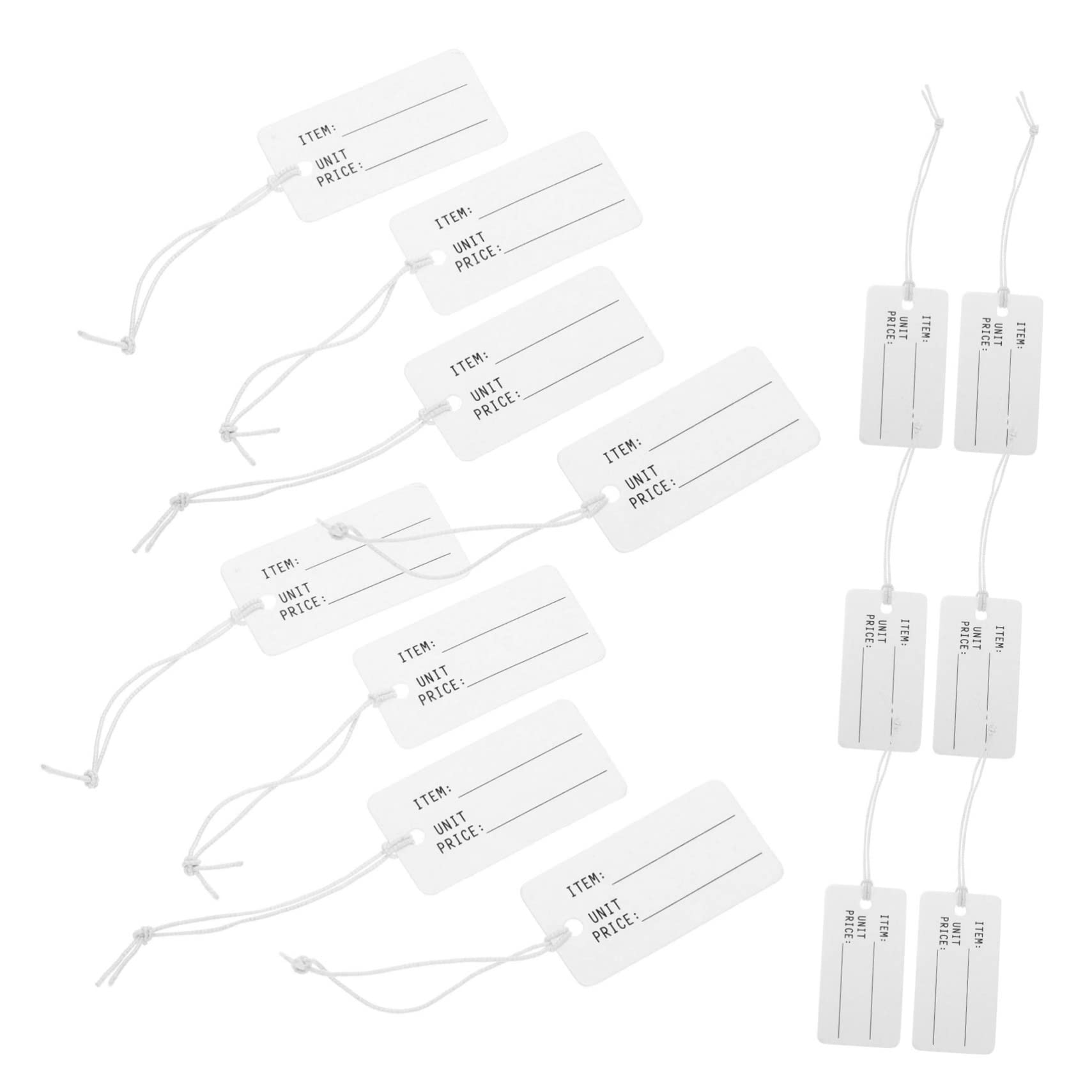 1000 Pcs 7 Inch Hang Tag String And Price Tags, Store Tags Clothing