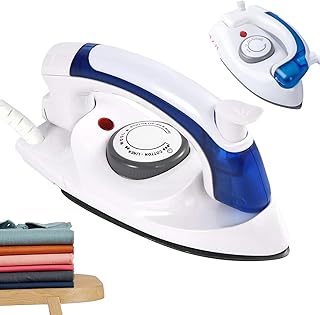 Molbory Mini plancha de vapor plegable para viajes, 700 W, control de temperatura variable, vapor de mano portátil