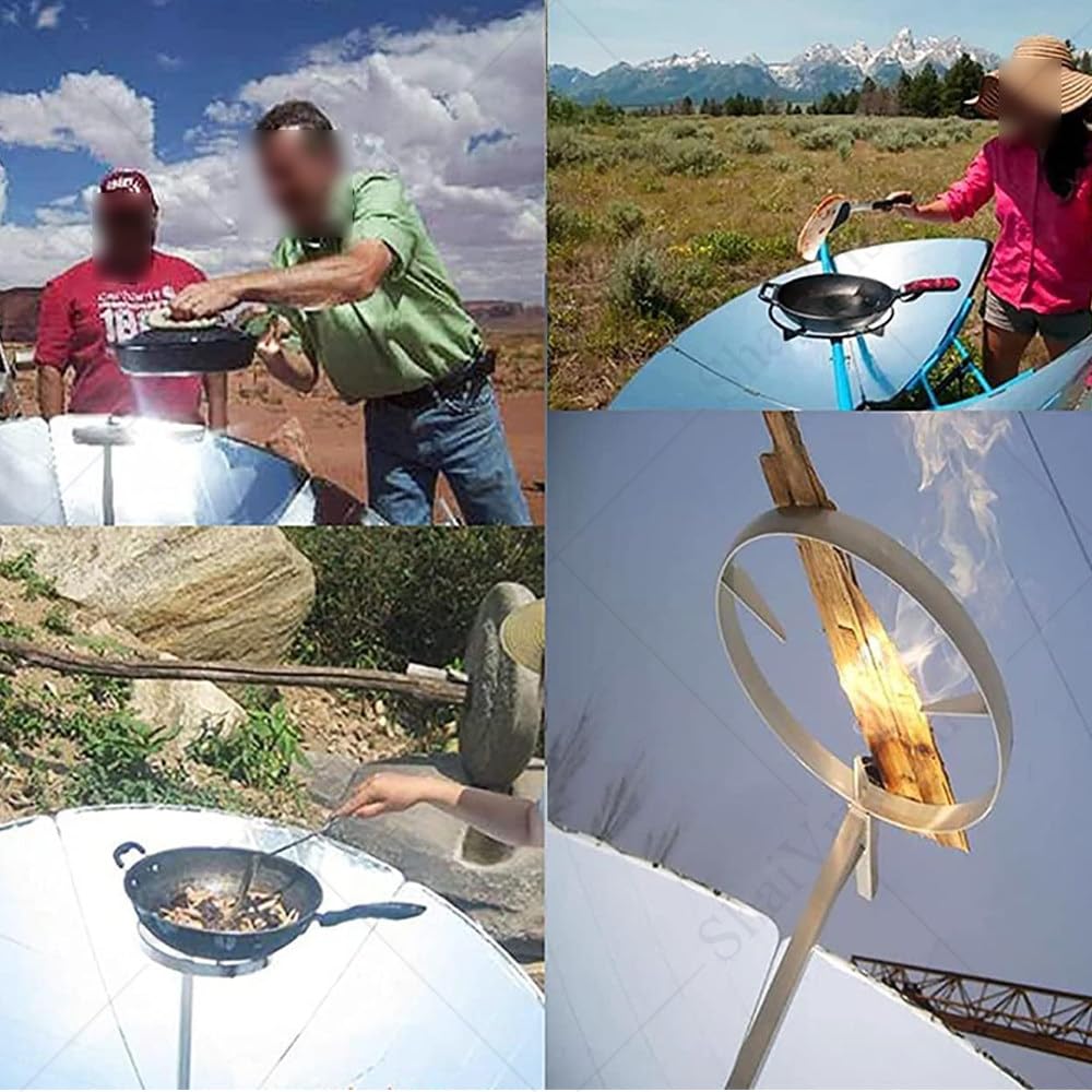 Skupiająca Kuchenka Solarna, Przenośna Paraboliczna Kuchenka Słoneczna, Kuchenka Solarna,800–1000°c,Do Badań Geologicznych,Prac Terenowych I Biwakowania
