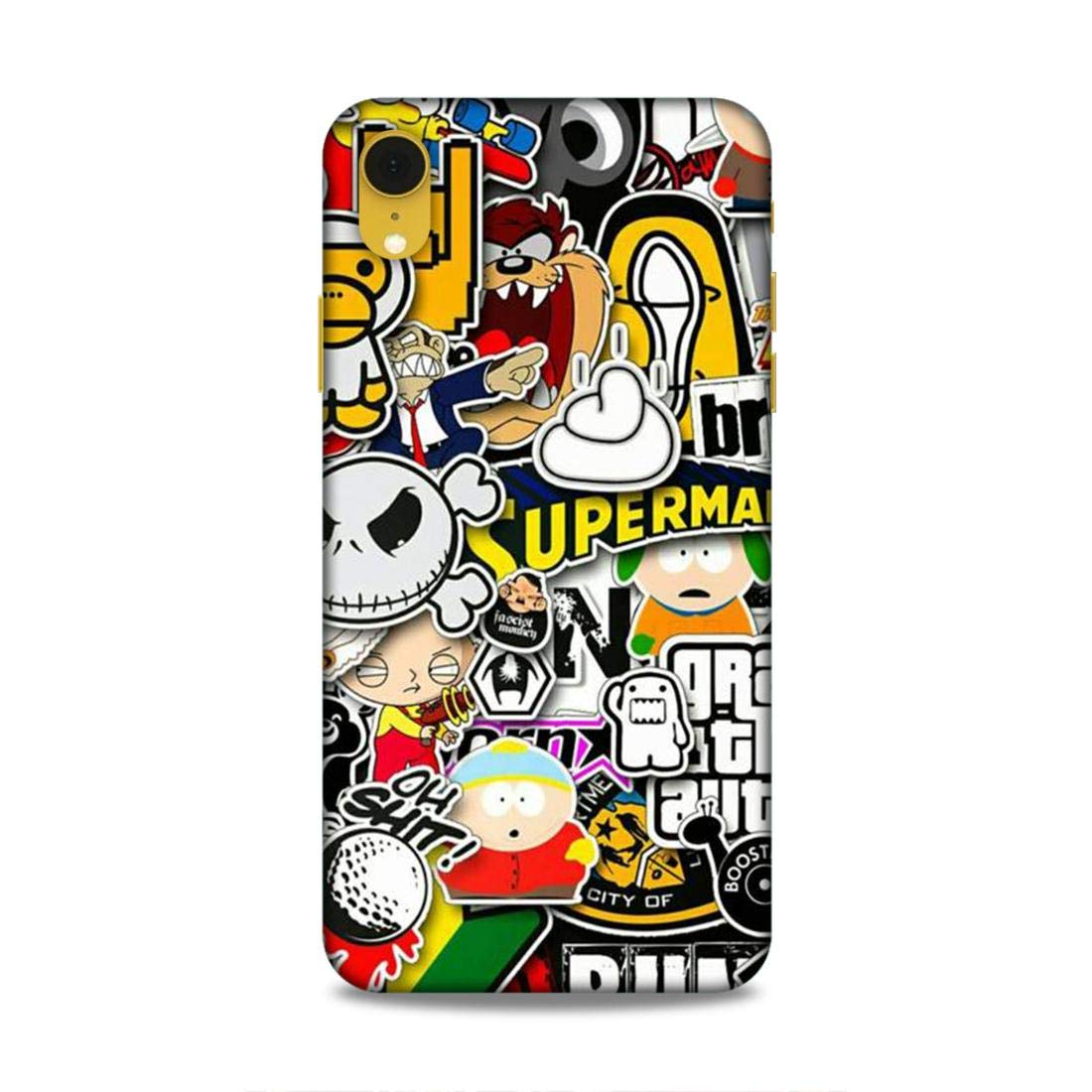 CCMS Designer Printed Back Cover/Hard Case for I Phone XR with Lion 3D