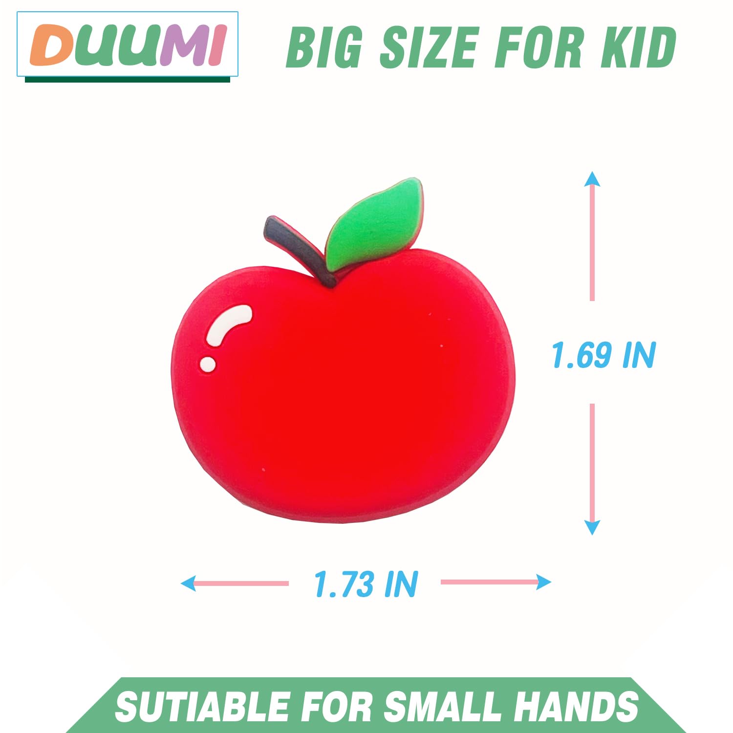 DUUMI Fridge Magnets for Toddlers 1-3, Fruit Magnets for Kids 3D Design Magnetic Toys for Toddlers Durable & Large Size - Image 3