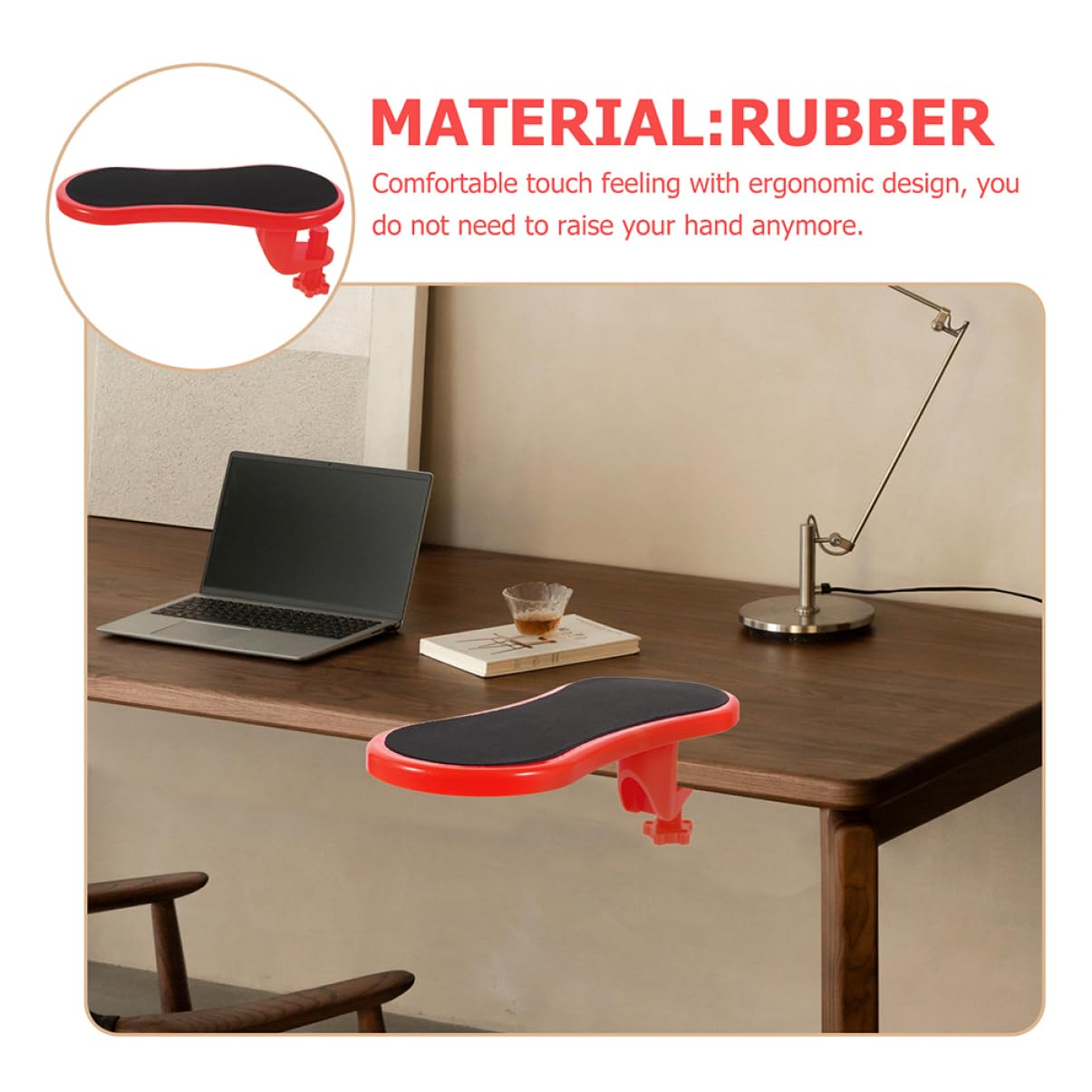 Gadpiparty Supporto Bracciolo Estensibile per Tavolo Poggiapolsi Antiscivolo, Set 2 Pezzi, Accessorio per Computer Ergonomico per Ufficio e Casa, Allevia Affaticamento Polso e Protegge