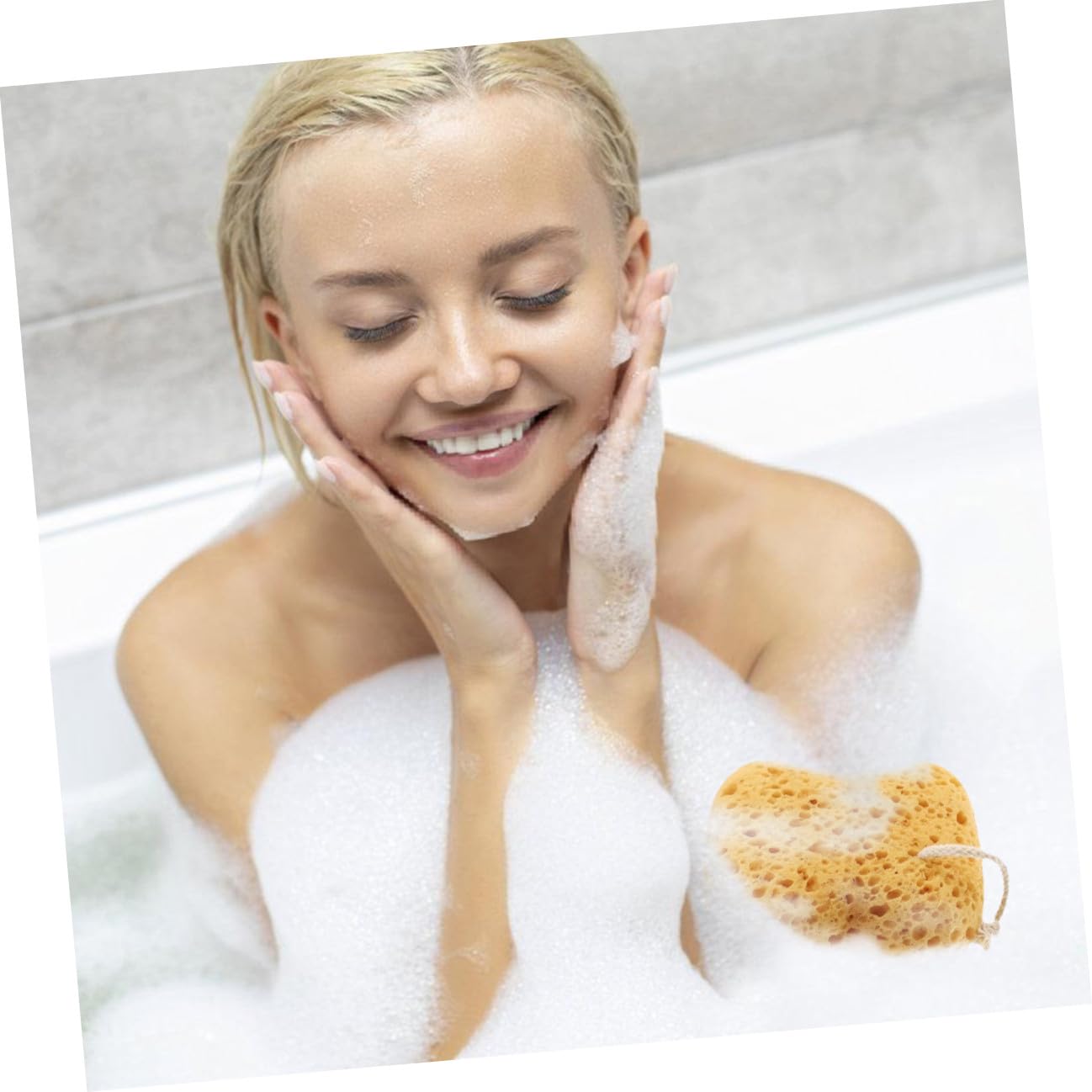 8 Pezzi Spugne Esfolianti Corpo in Spugna Naturale a Nido Morbida per Doccia Esfoliazione Delicata e Relax per Tutti i Tipi di Facile da Maneggiare e Conservare