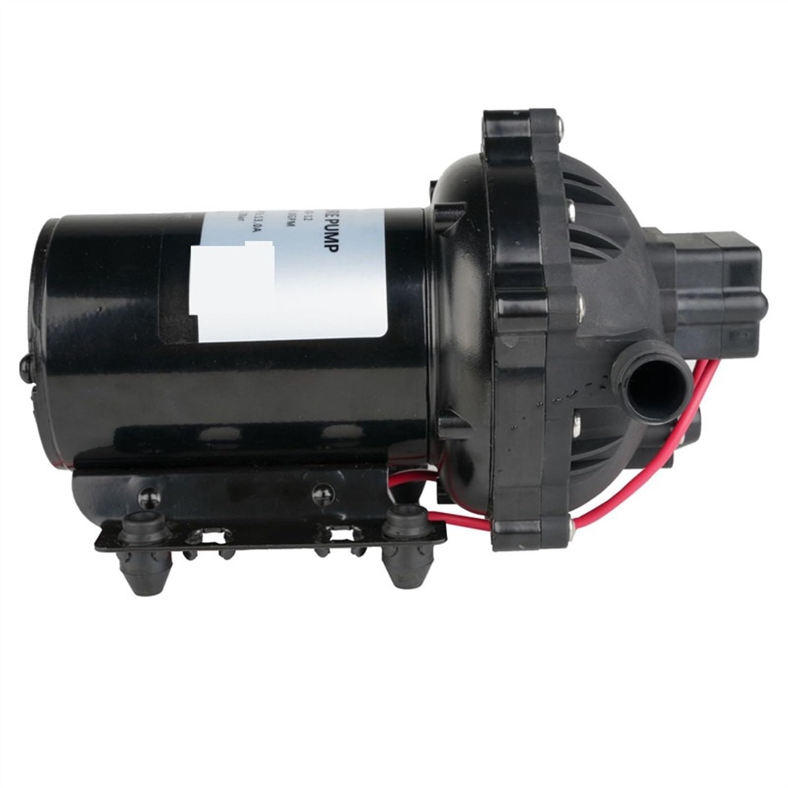 12 V Membran-Wasser-elektrische Druckerhöhungspumpe, Selbstansaugende Hochdruck-Wasserpumpe For Yacht, Boot, Wohnmobil, Wohnwagen Reibungsloser Betrieb Gleichmäßiger Durchfluss