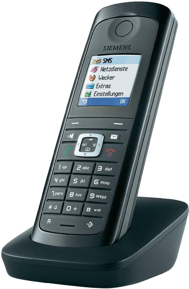 Gigaset E49H telefon bezprzewodowy Dect, chroniony przed wodą i kurzem (IP54), dodatkowa słuchawka, czarny/grafitowy