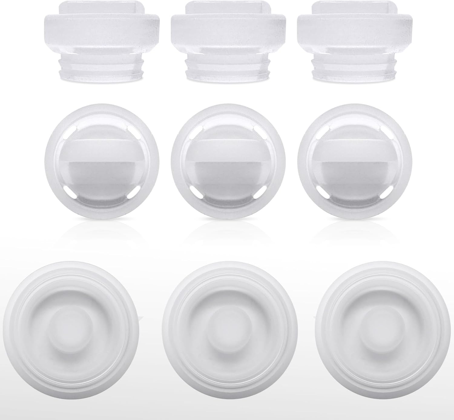 Replacement 6 Duckbill Valves/Duck Bill Valve & 3 Silicone