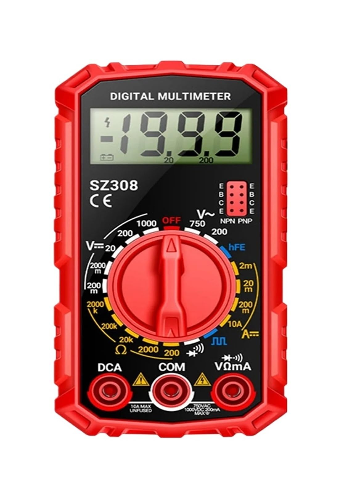 Multimètre numérique CYL-SZ308 testeur de tension courant alternatif continu et résistance Ohm - 4