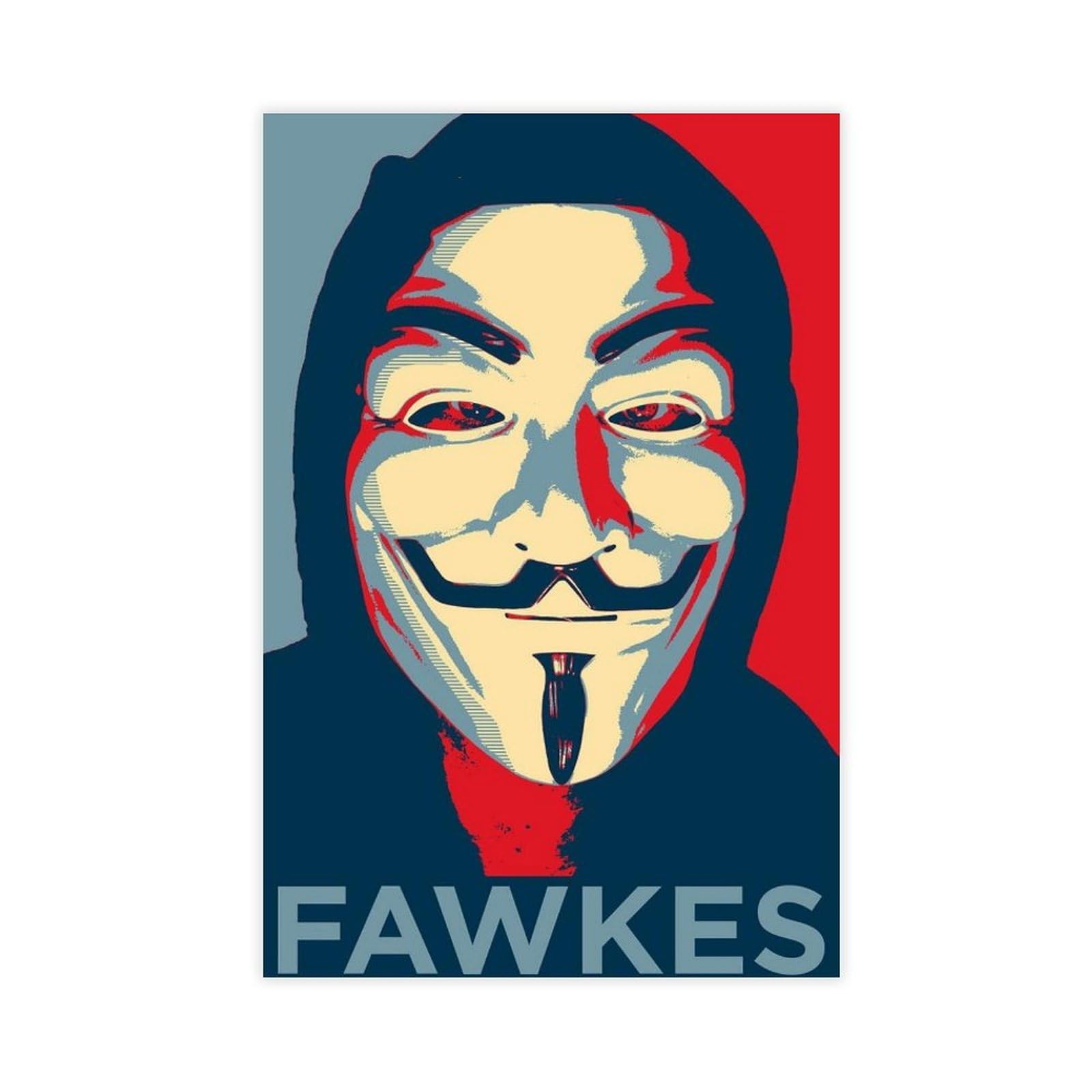 ITADGF Guy Fawkes Hope Parody November 5th Anonymous Anon Freedom Libertarian Anarchism Canvas Poster Bedroom Decor Landscape Decor Gift 08x12inch(20x30cm)