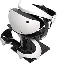 Digicharge Support for PS VR 2 PSVR2 Sony Playstation VR2/Meta Quest 2/Quest 1/Rift S/Valve Index/HP Reverb G2/PICO 4 VR Display Mount Station for Headphones and Touch Controller