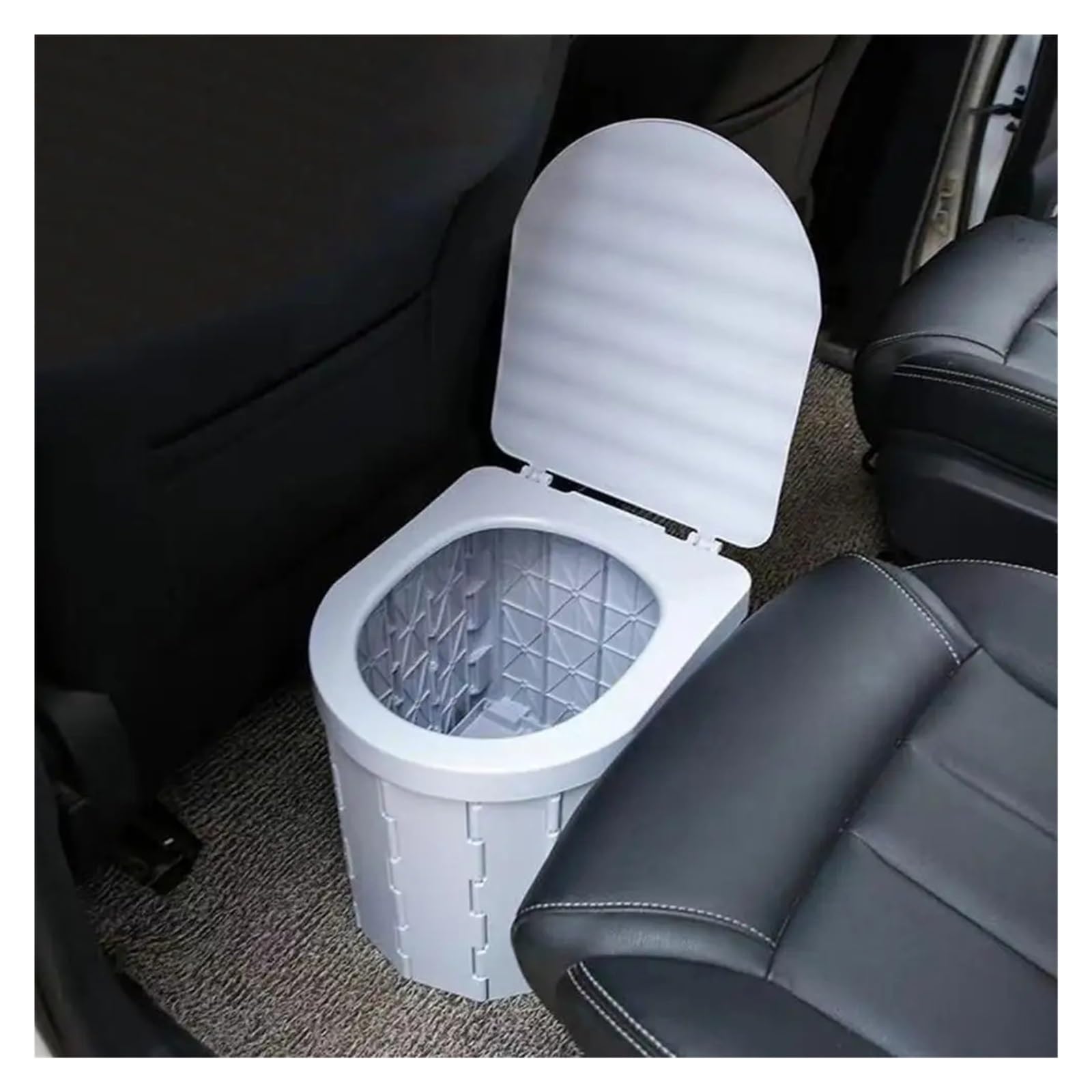 Inodoro Plegable Inodoro Plegable For Acampar con Tapa, De Viaje, Asiento Ancho, Orinal Coche Adultos