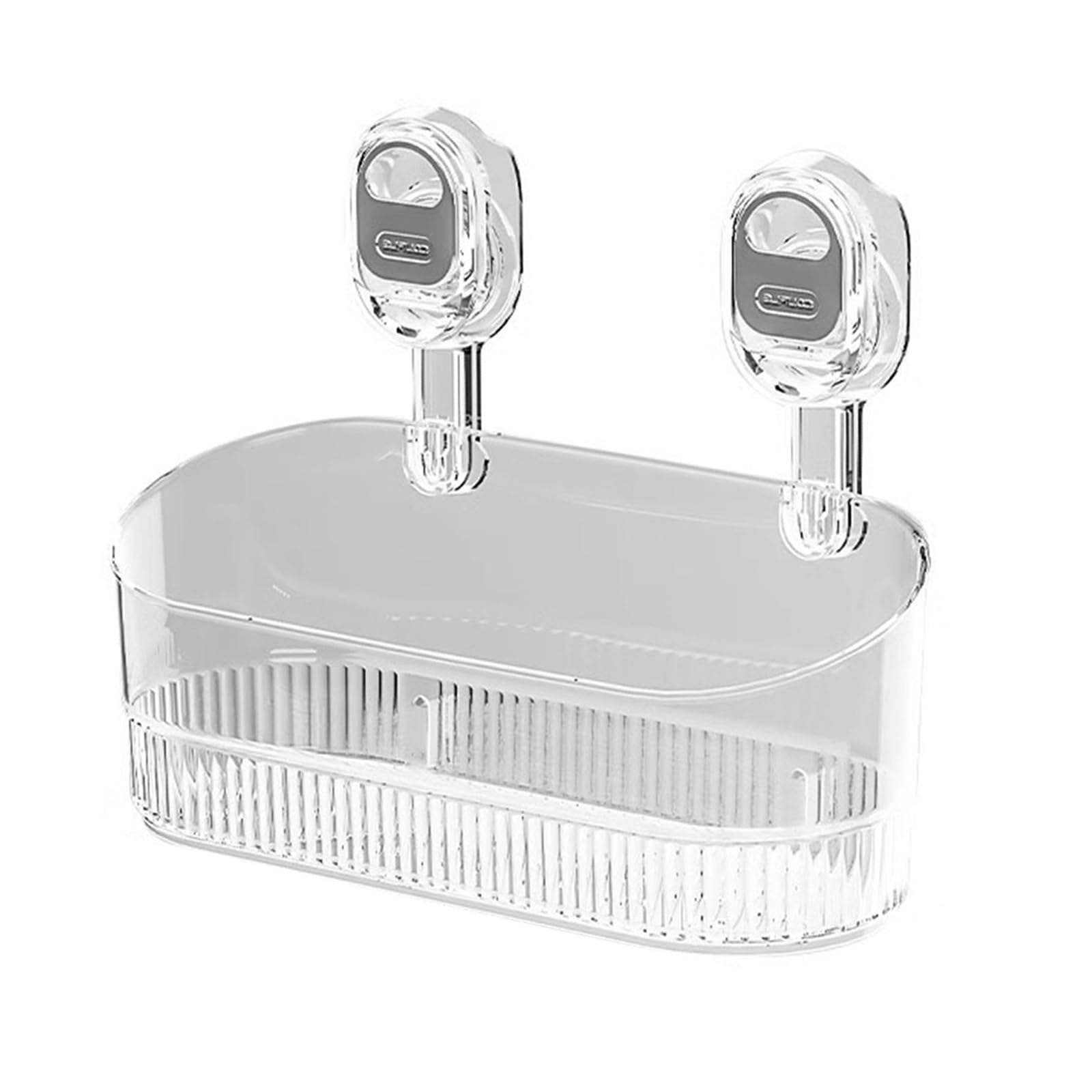 Klynovalu Powerful Suction Cup Storage Rack Sturdy Suction Shelf Storage Rack for Bathrooms Kitchens and Bedrooms Smooth Front Box