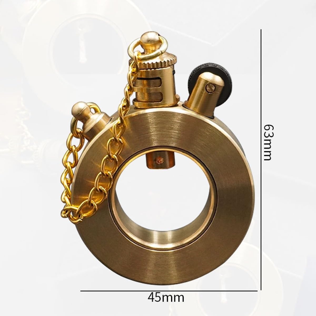 Gyro oil lamp 置物　レア　真鍮　ミッドセンチュリー　ヴィンテージ ThousWinds メモリーオイルランタン 75S/風防デザイン ヴィンテージ