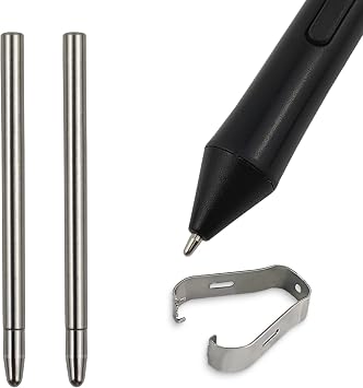2 Pack No Wear Down Titanium Alloy Standard Pencil Nibs Fits for One by WACOM, Intuos Series Pen, Replacement Refill Tips fits for WACOM CTL-672,CTL-671,CTL-471, CTL-472