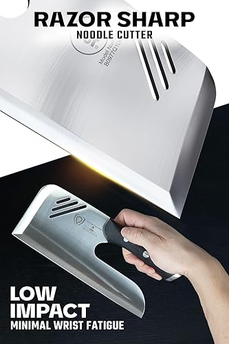 Miniatura 2 de Dalstrong Menkiri - Cuchillo de fideos  9.5 pulgadas  Gladiator Series Elite  Cuchillo de cocina alemán de acero HC  Cuchillo asiático japonés