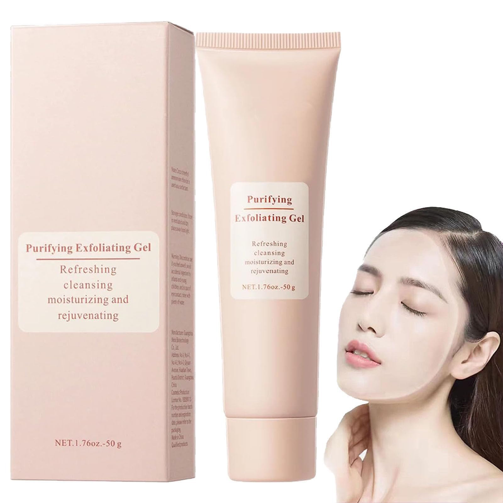 Phansta Purifying Exfoliating Gel, Phansta Exfoliating Gel, Exfoliat-Ing Face Scrub, Deep Cleansing Moisturizing Facial Scrub, For All Skin Types (1PC)