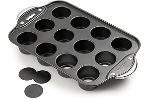 Norpro Nonstick Mini Cheesecake Pan with Handles, Set of 12