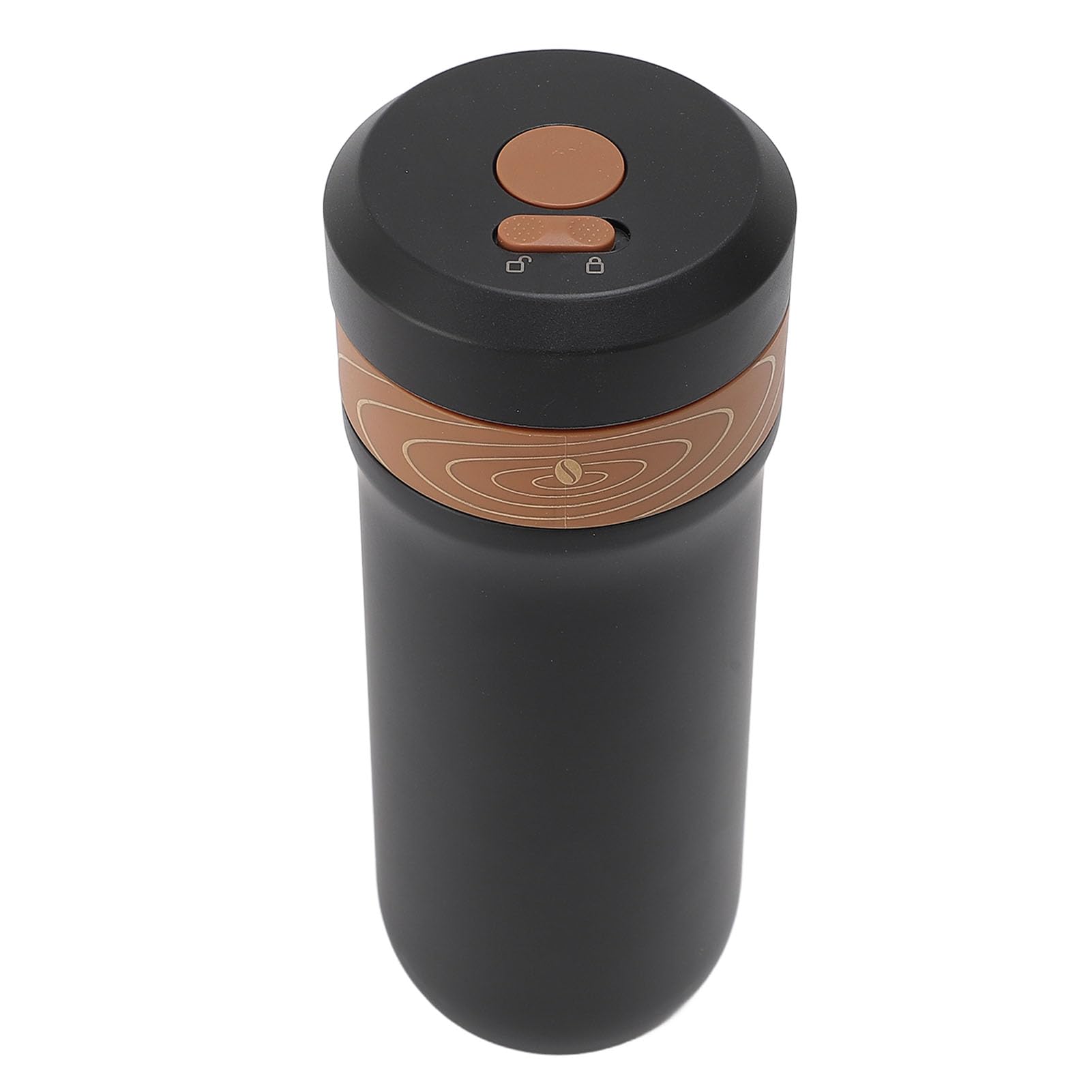 Asixxsix Portable French Press Filter Coffee Maker, Double Layer Insulation, 4 Layer Filter Mesh, Keeps Coffee Hot or Cold for 8 Hours, Travel Coffee Mug with Leak Proof Lid, 320ml Capacity