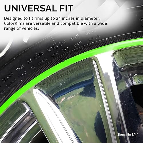 Miniatura 6 de ColorLugs White ColorRims - Cinta adhesiva de vinilo para llantas de hasta 24 pulgadas, para automóvil, camión, motocicleta