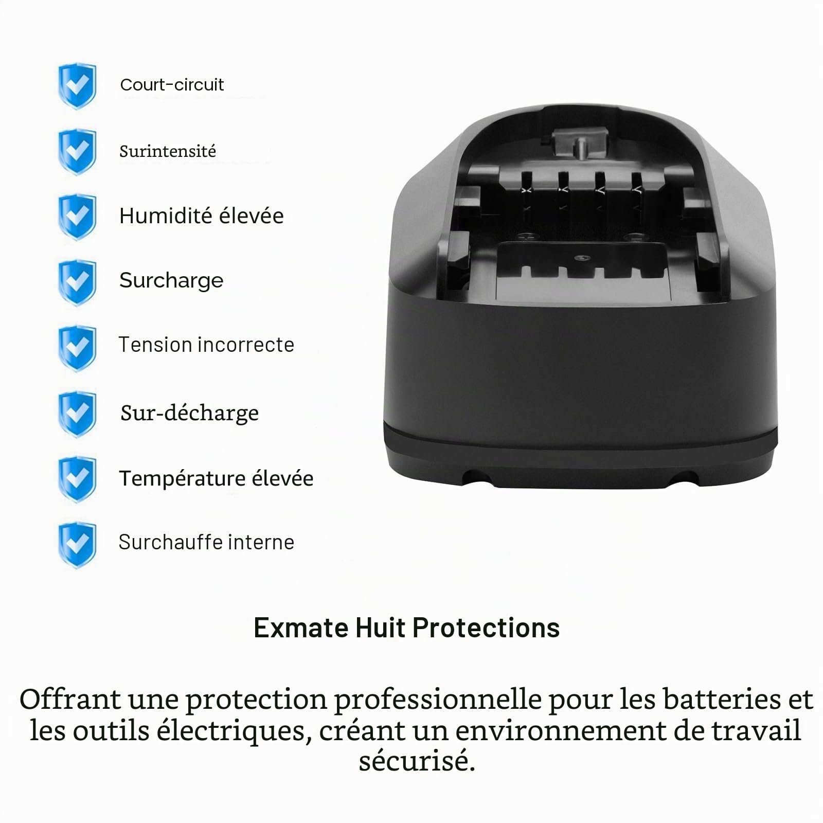 Exmate Lot de 2 batteries lithium-ion 18 V 2,5 Ah pour Bosch 1600A005B0, 2607335040, 2607336039, 2607336040, 2607336207, 2607336208