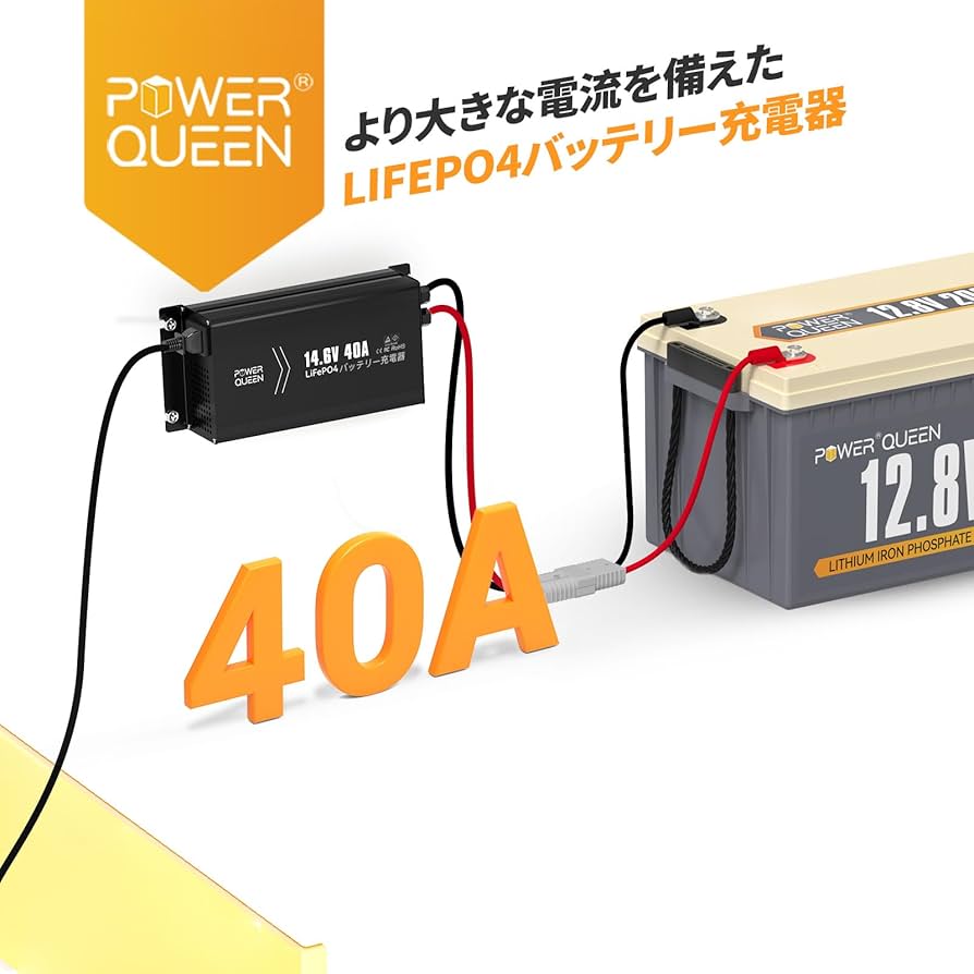 0909バッテリー充電器 40A 12V/24V鉛電池/12V LiFePO4 0909バッテリー充電器 40A 12V/24V鉛電池/12V LiFePO4 - メルカリ