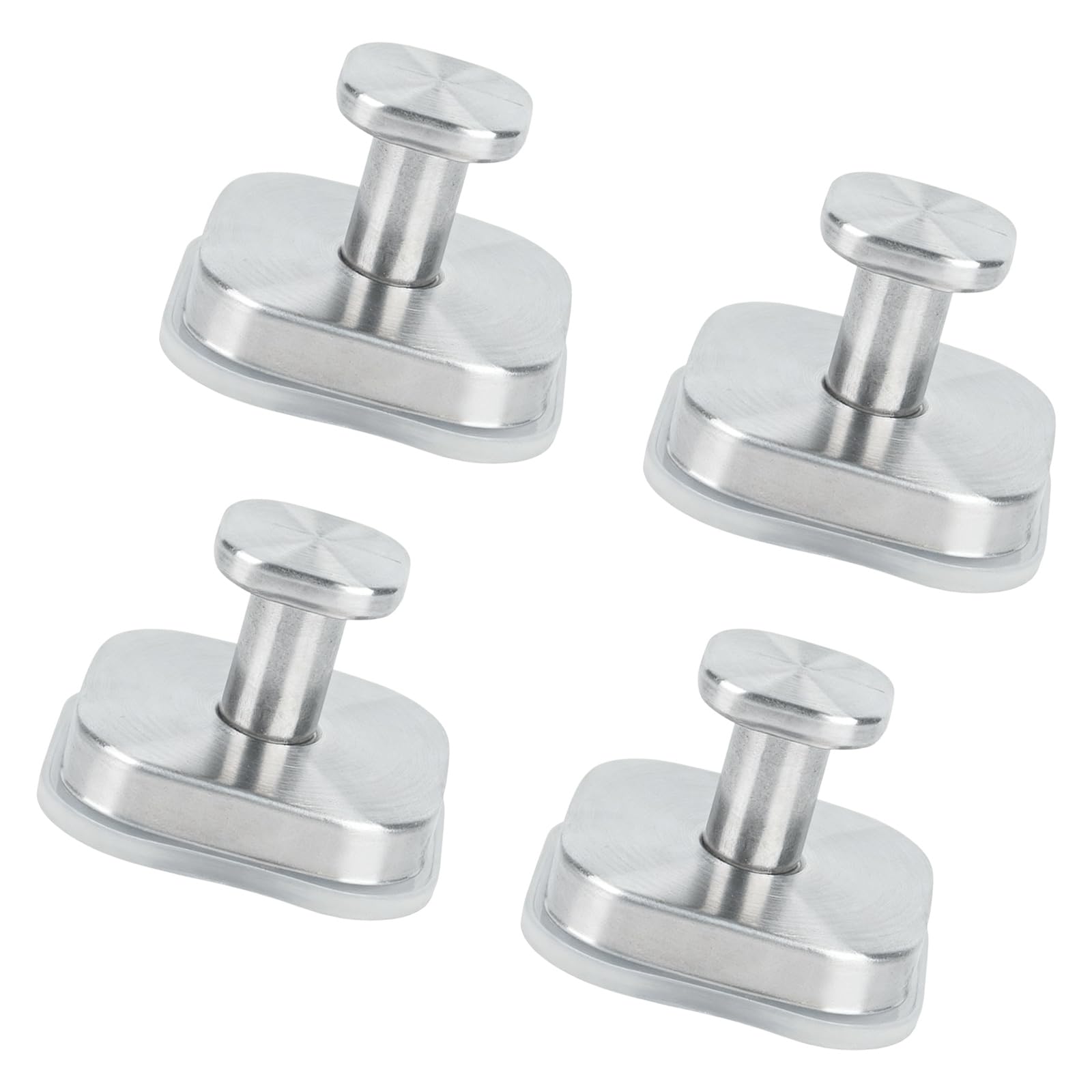 Tsophreniq Silver Of 4 Practice Absorption Cup Fasteners For Smooth Exteriors Holiday Wreath Fasteners Strong Untarnished Wall 7Lb Load Absorption Cup For Christmas Garnishes